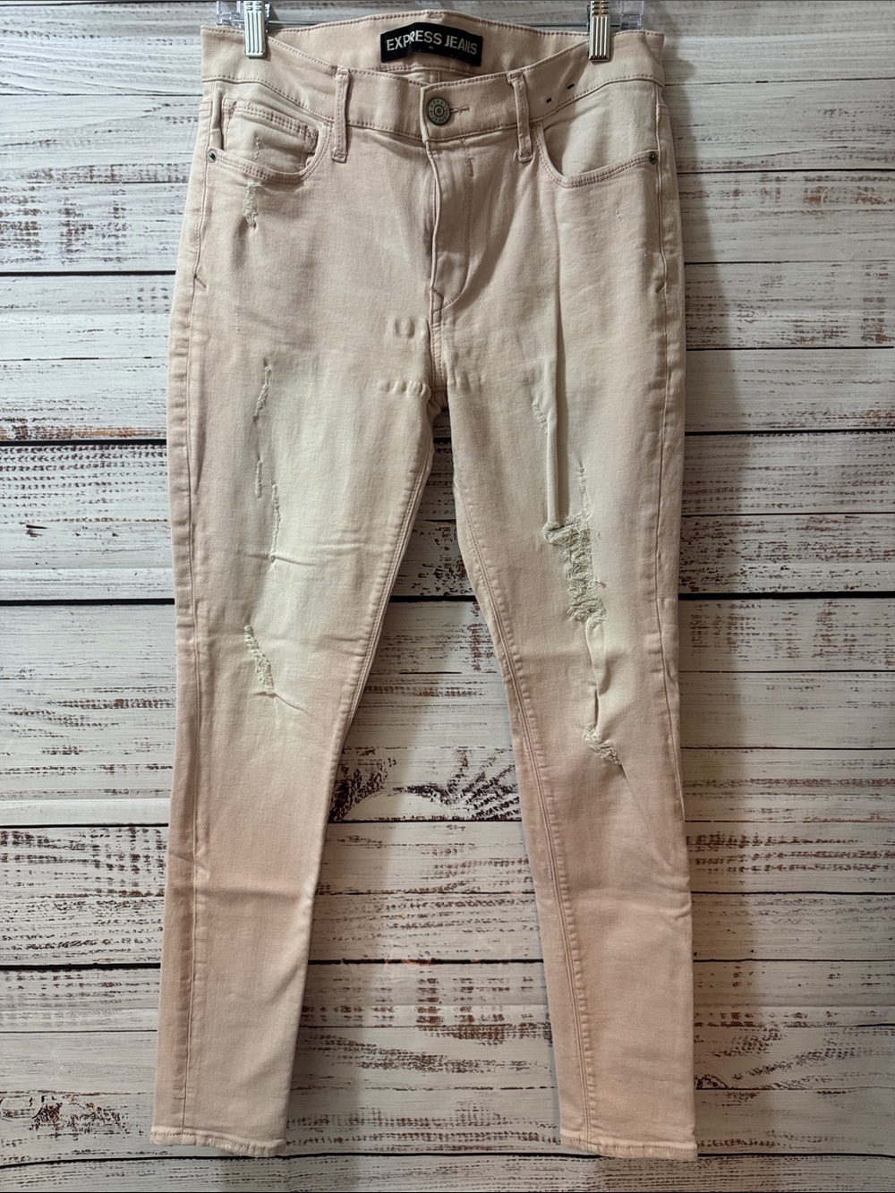 Express Women's Skinny Jeans in Light Pink